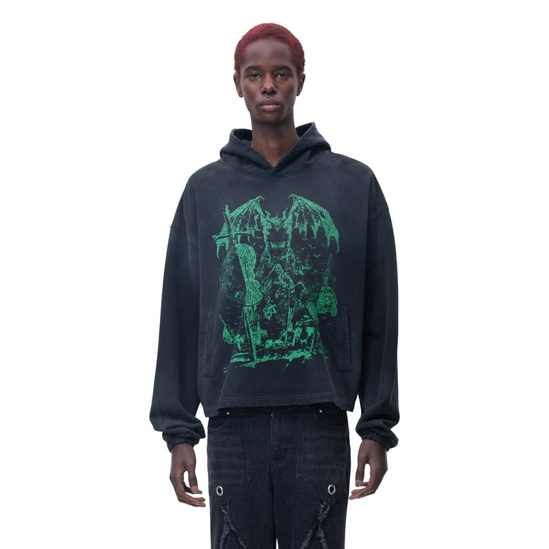 トップス THEBOYHASNOPATIENCE hoodie THE BOY HAS NO PATIENCE / NIGHT OF THE BLOOD MO