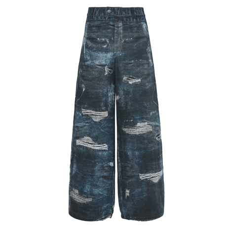 EMOTIONAL WORLD / X-RAY SCANNED PRINTED JEANS / DARK BLUE