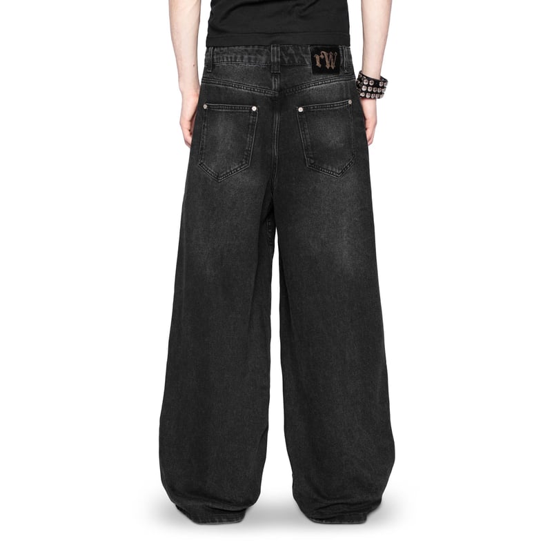 jieda widedenim　ブラック　バギー　バレルレッグ jieda widedenim ブラック バギー バレルレッグ jieda widedenim
