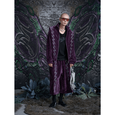 EMOTIONAL WORLD / Rhinestone Jacket / Purple