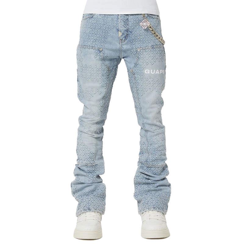 GUAPI / Aqua Blue Steel Plate Carpenter Denim |