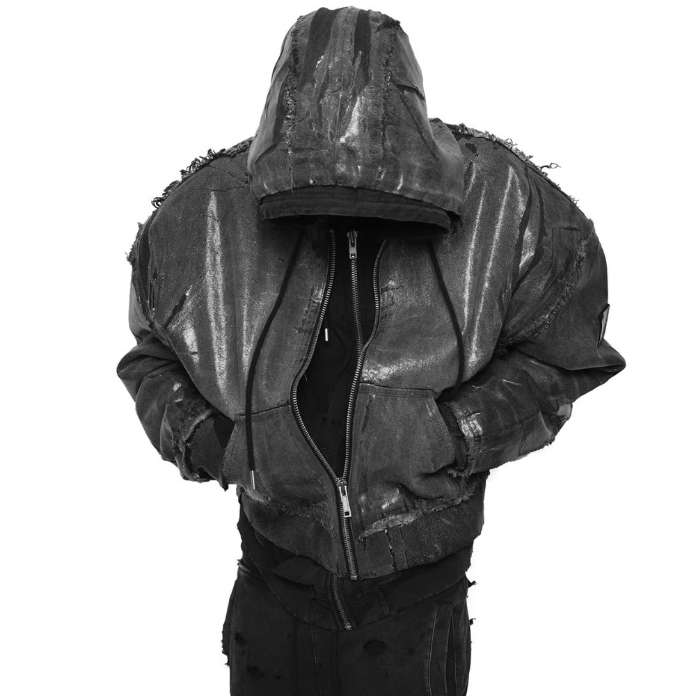 RACER WORLD WIDE / WAXED DENIM BOMBER JACKET /