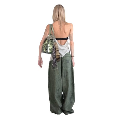 【ラスト1点】ETERNAL LOVE / DARK SAGE STAINED BAGGY DENIM