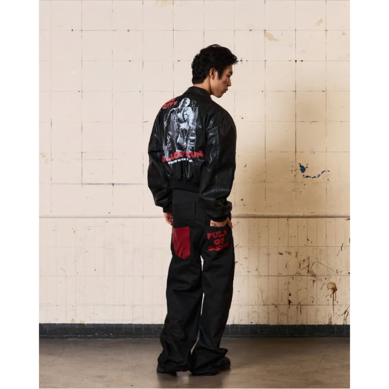 ラスト1点】FULL OF SSUN / SINCITY GRAPHIC LEATHER J