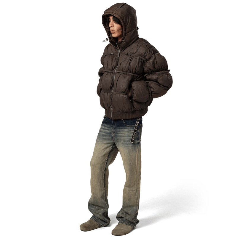 RACER WORLD WIDE / PUFFER JACKET X / BROWN | PLUG
