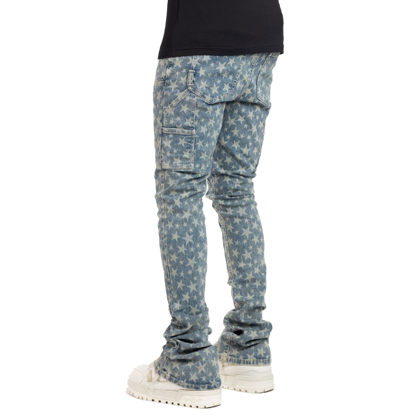 ラスト1点】GUAPI / VINTAGE BLUE LASER STARS DENIM |