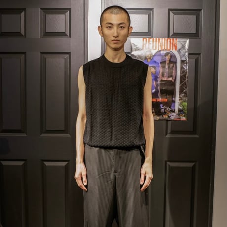 PARANOID / KNIT VEST / BLACK
