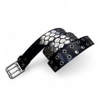 unconscious / Serpent steel leather belt