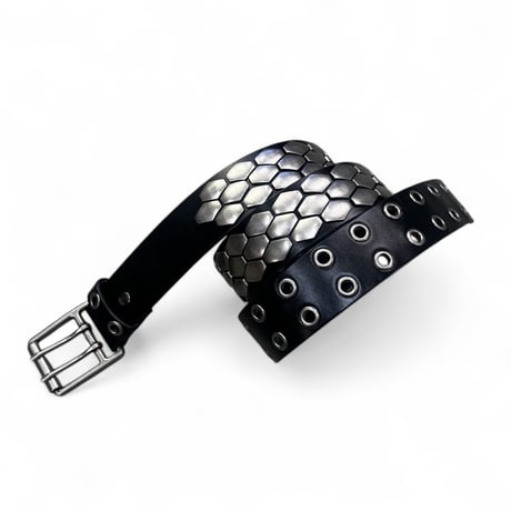 unconscious / Serpent steel leather belt