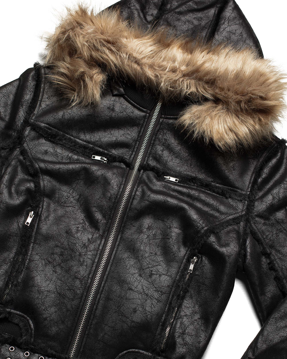 RACER WORLD WIDE / SHEEPSKIN JACKET / BLACK | PLUG