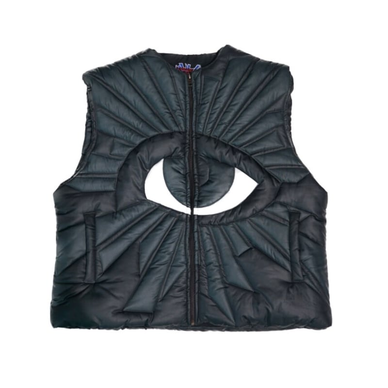 HOUSE OF ERRORS / ALL SEEING BLACK PUFFER VESTS...