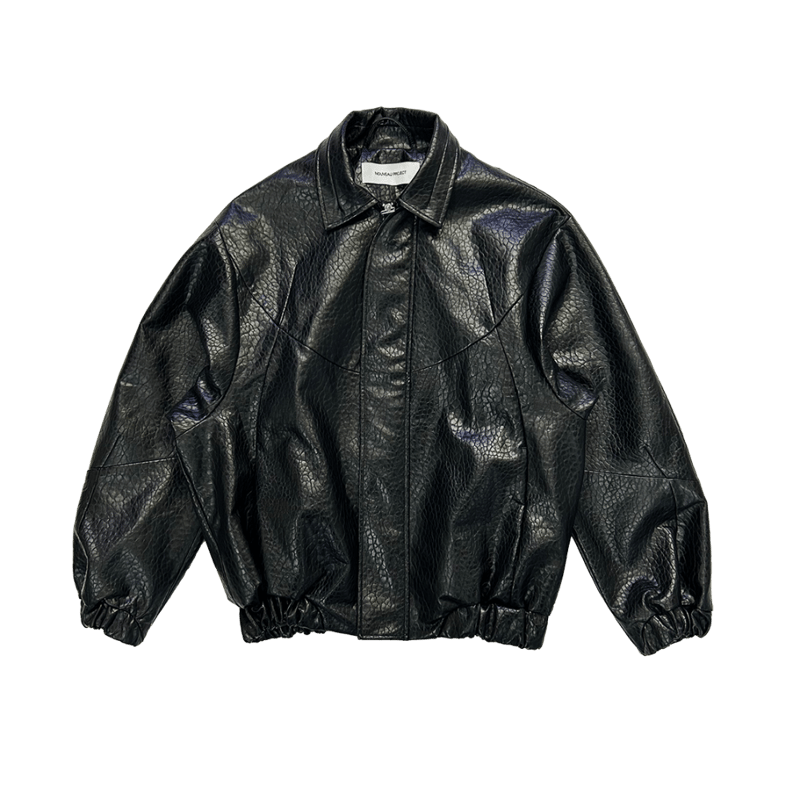 NOUVEAU PROJECT / MATRIX-CELL LEATHER JACKET /