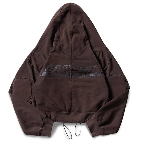 【ラスト1点】GOLDIE / Gc Cocoon Washed Zip Hoodie / BROWN