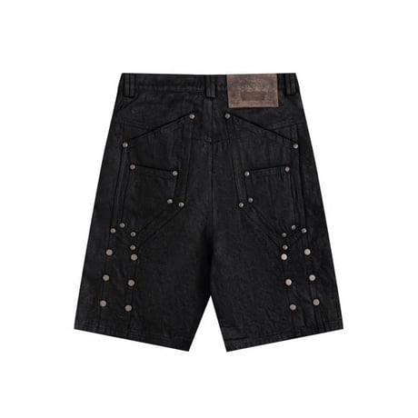 【ラスト1点】Thought We Friends / Rexel Double Knee Work Jorts / BLACK