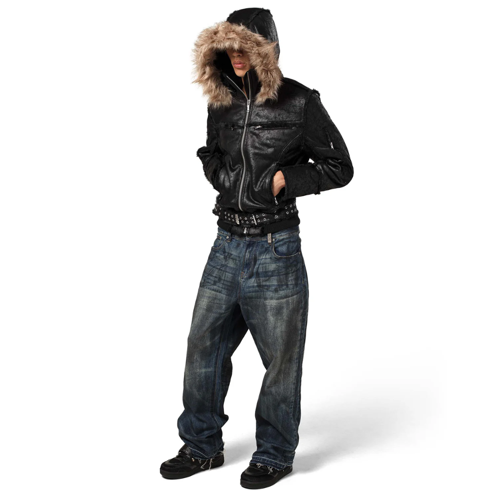 ラスト1点】RACER WORLD WIDE / SHEEPSKIN JACKET / BL