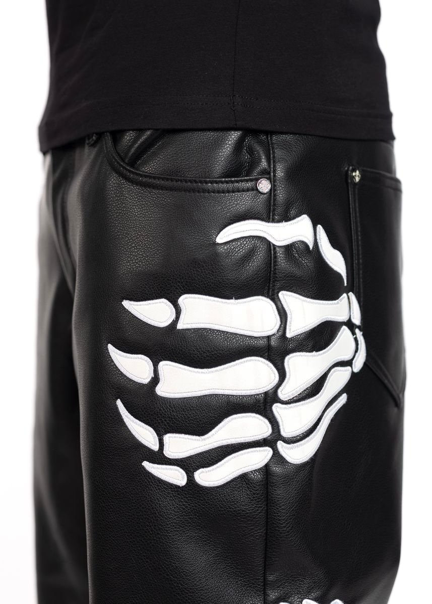 GUAPI / OBSIDIAN BLACK HELL DRAGGER LEATHER PAN