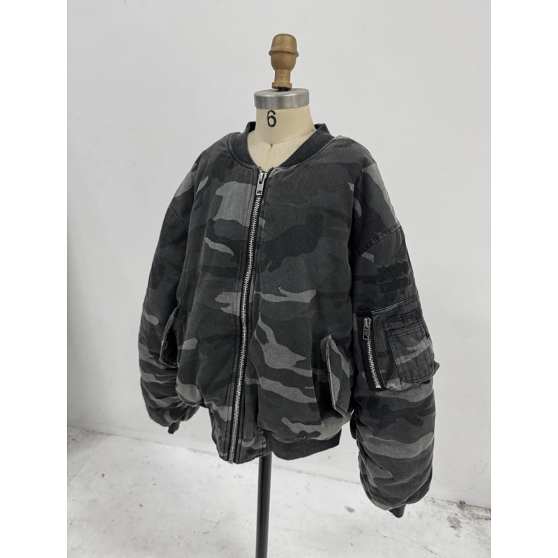 Reckless Scholars 迷彩 MA-1 ボンバー RECKLESS SCHOLARS / EVERYDAY BOMBER / BLACK | PLUG