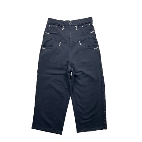 Thought We Friends / Dray Double-Layered Sweatpants / BLACK