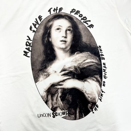 【ラスト1点】unconscious / Holy Intervention T-shirt / Bone White