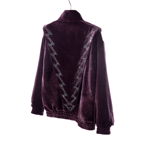 EMOTIONAL WORLD / Rhinestone Jacket / Purple