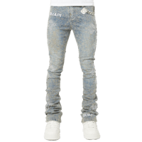 GUAPI / VINTAGE BLUE DISTRESSED CROSS DENIM