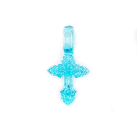 EL Jewlry / HEM CROSS PENDANT & EL CHAIN / BLUE