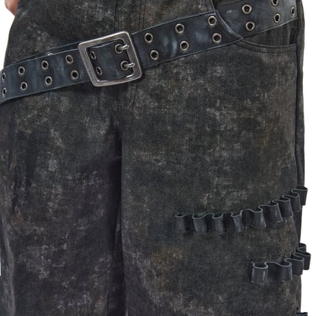 EMOTIONAL WORLD / BELTED COMBAT JEANS / CAMO