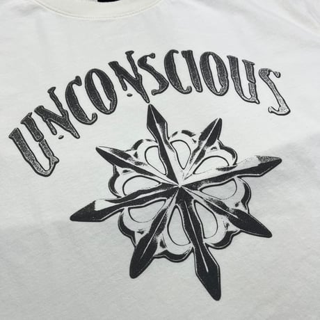unconscious / BRIGHT CROSS T-SHIRT / BONE WHITE