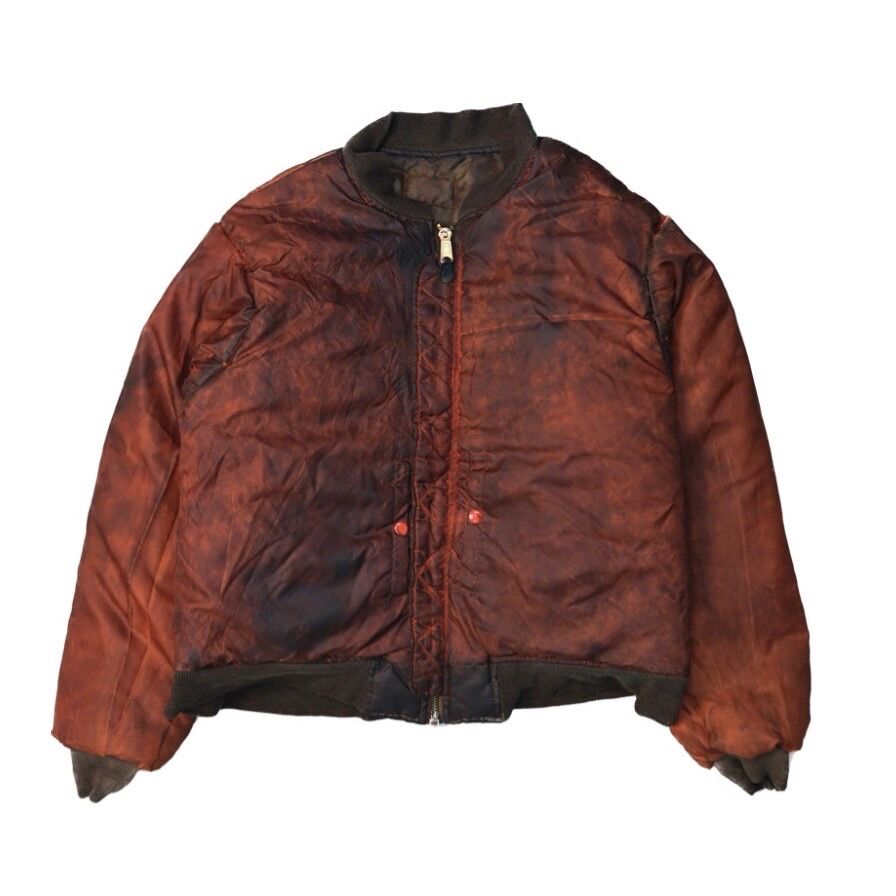 MIDWEST & BEYOND / OIL SPILL FLIGHT JACKET / BROWN