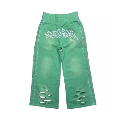 【ラスト1点】OZARA / RHINSTONE SWEATS / GREEN