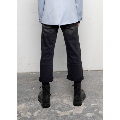 HYACYN / Etteragic Pants Black Denim Washed Waxed