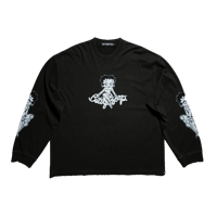 MASTERMIND×BETTY BOOP / ZIP HOODIE / BLK×RED |