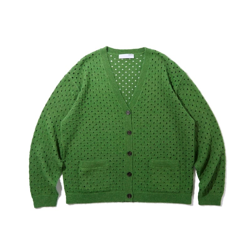 Cotton Mohair Cardigan (Green) | Diaspora skate