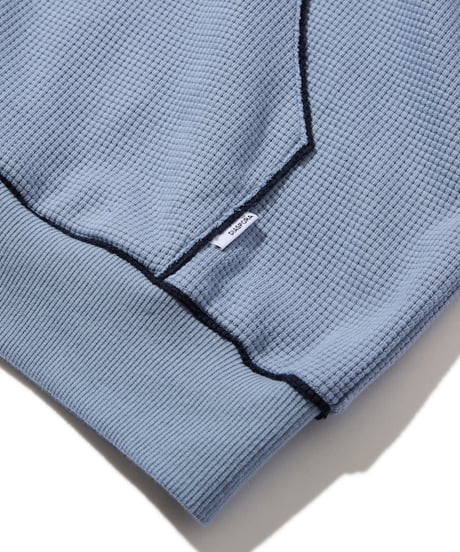 Full Zip Hooded Dry Waffle (Blue)
