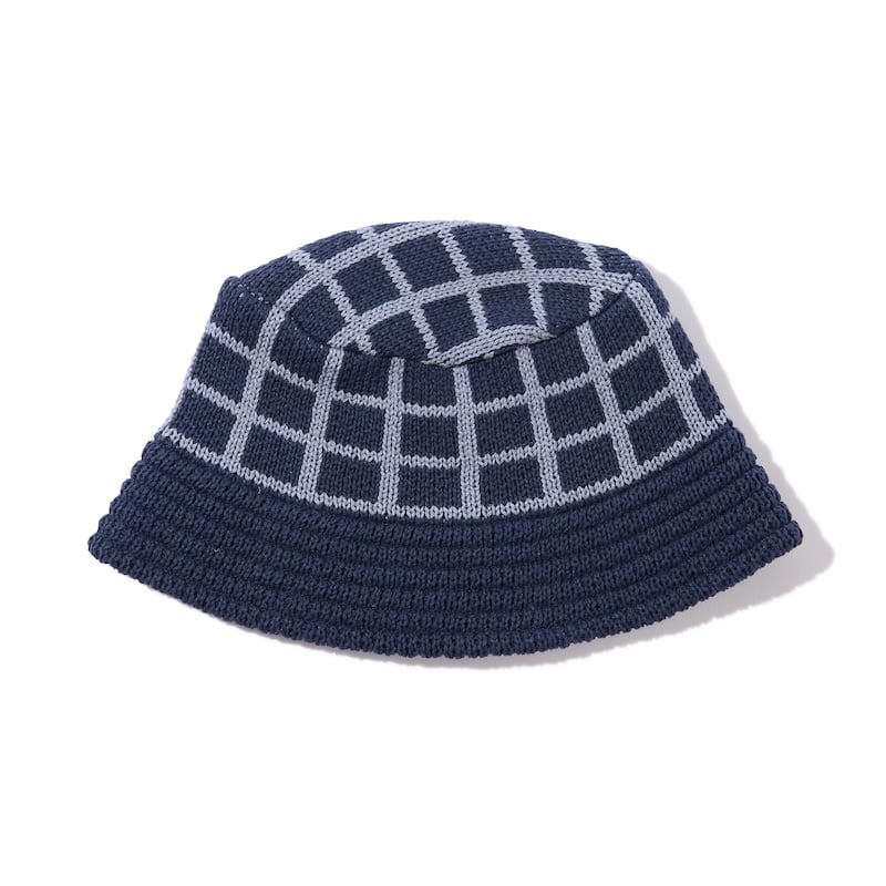 Diaspora skateboard バケットハット Grid Knit Bucket Hat (Navy) | Diaspora skateboa