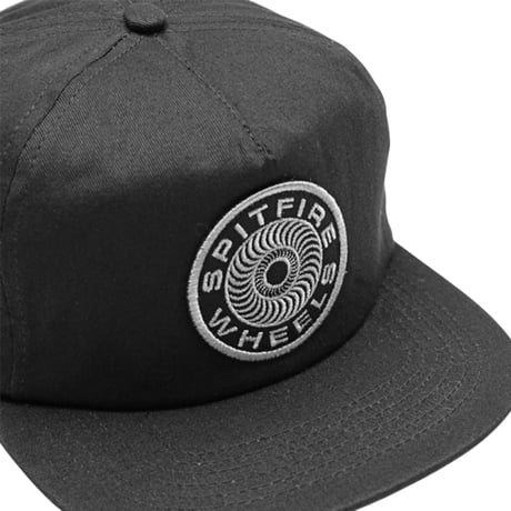 【SPITFIRE】CLASSIC 87 SWRL PATCH CAP (BLACK/BLACK)