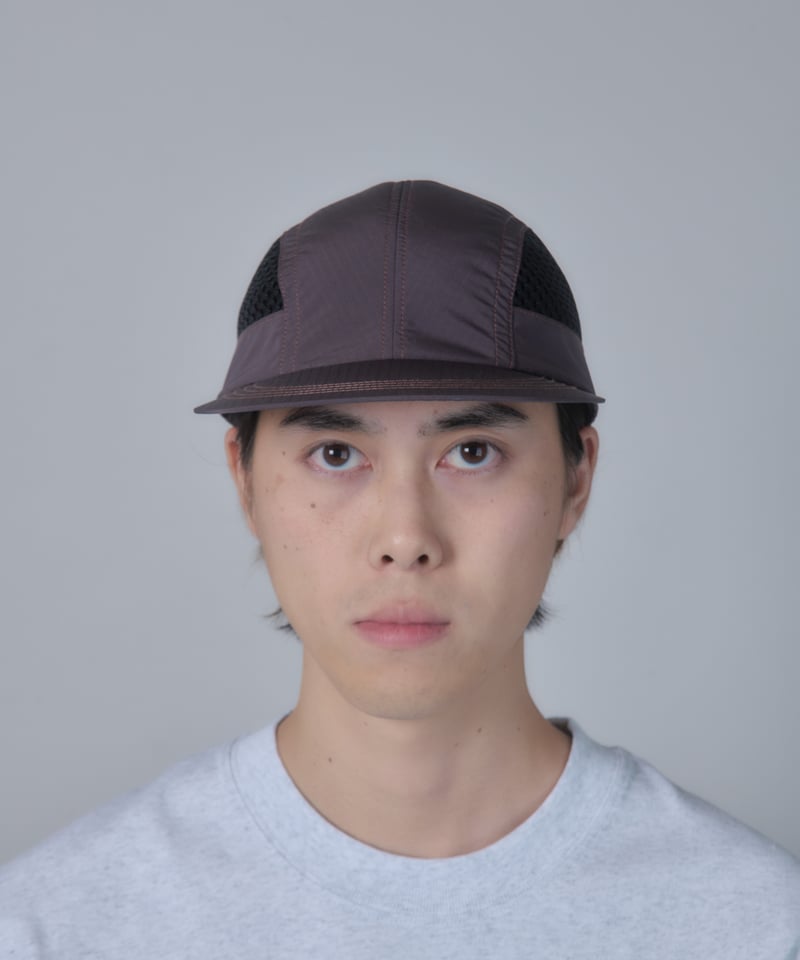 Diaspora ロングビル キャップ Side Mesh Long Bill Cap (Wine) | PURRBS Online