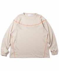 Stitched Mesh L/S Top (Sand)