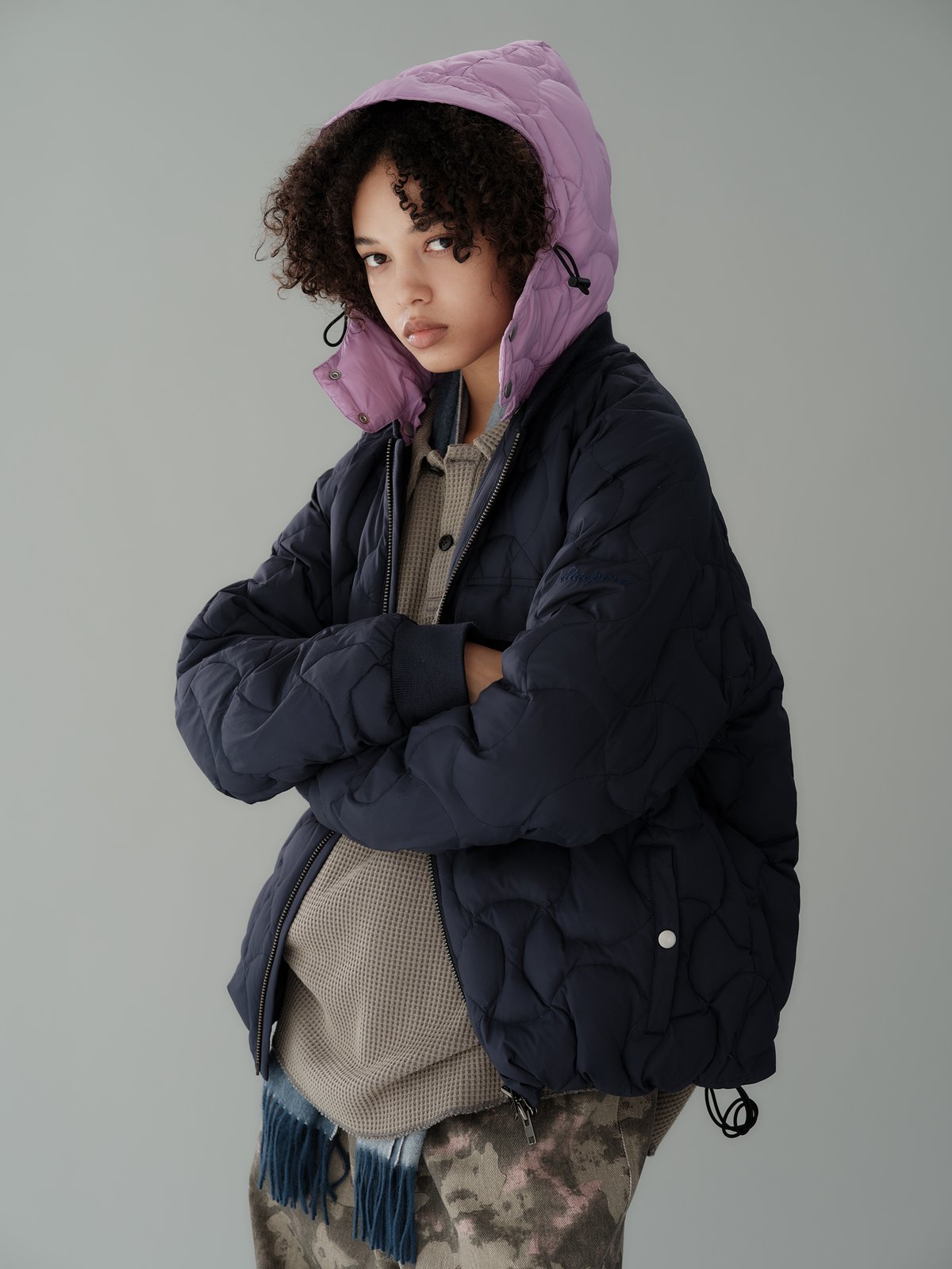 Waffle L/S Polo (Burgundy) | Diaspora skateboar