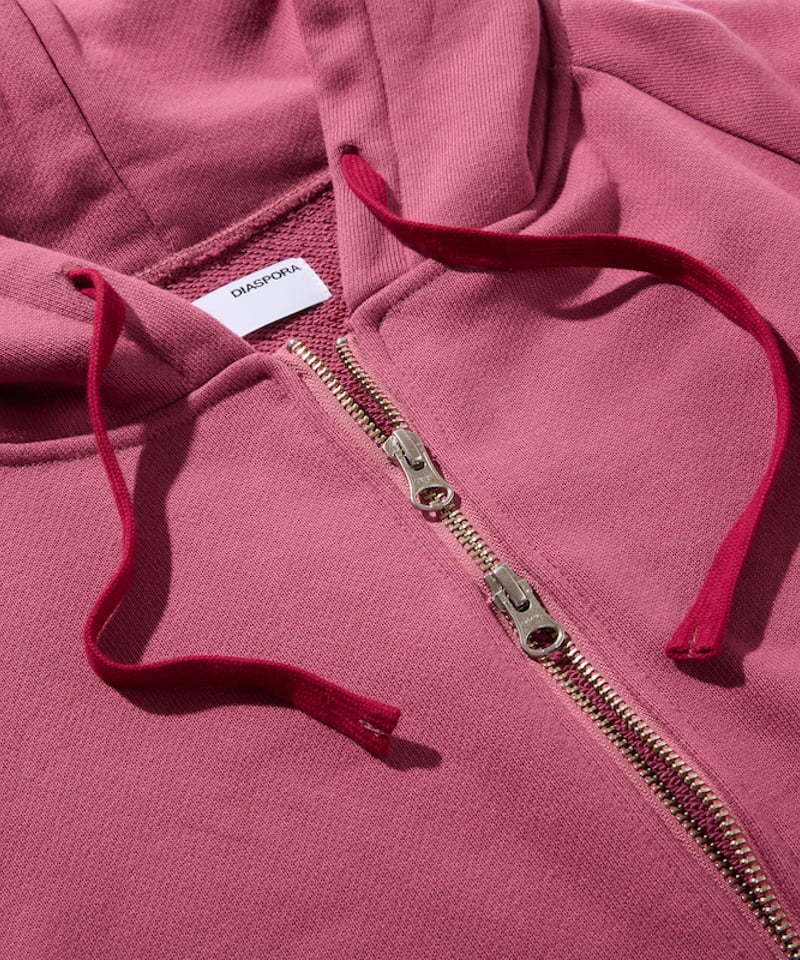 Hayes Full Zip Hooded Sweatshirt (Wine) | Diasp