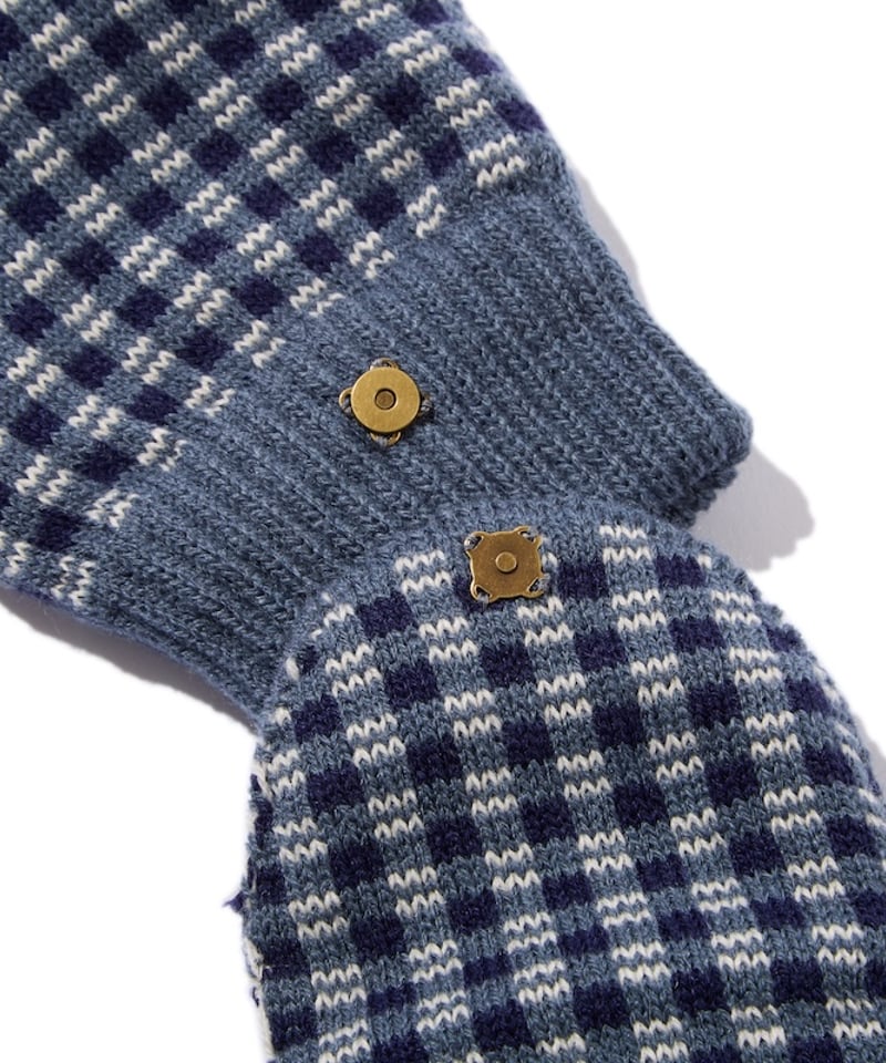 Checkered Mitten (Blue) | Diaspora skateboards