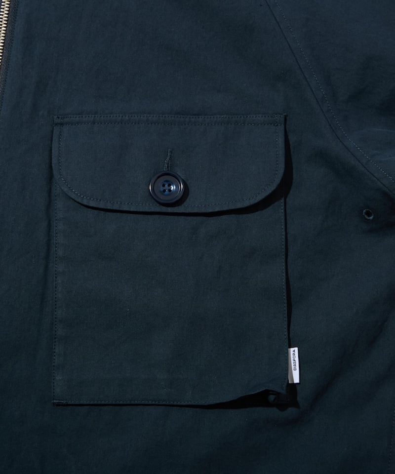 Utility Harrington Jacket (Navy & Gingham) | PU