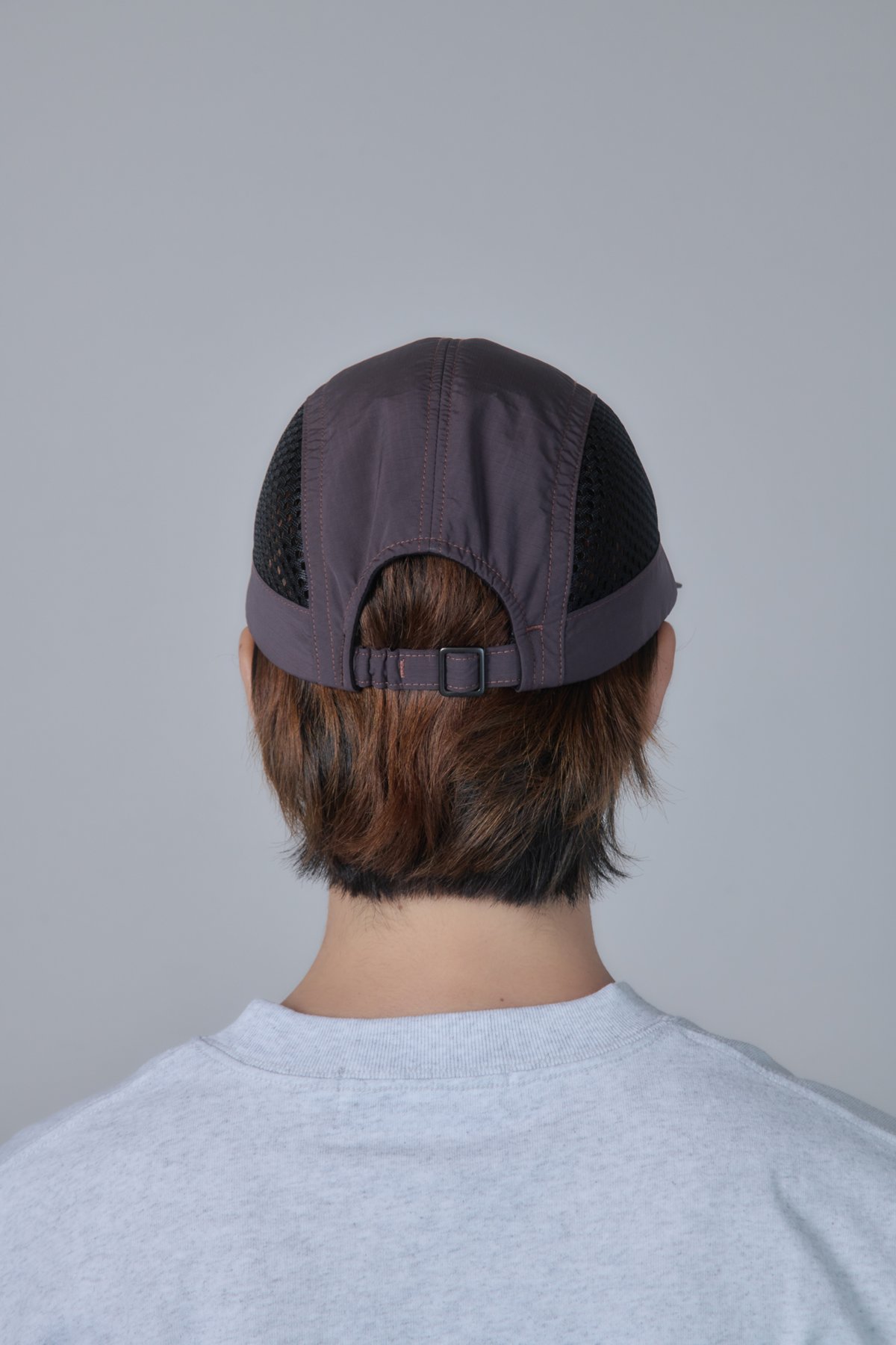 Side Mesh Long Bill Cap (Wine) | PURRBS Online