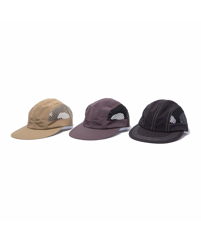 Side Mesh Long Bill Cap (Black) | PURRBS Online