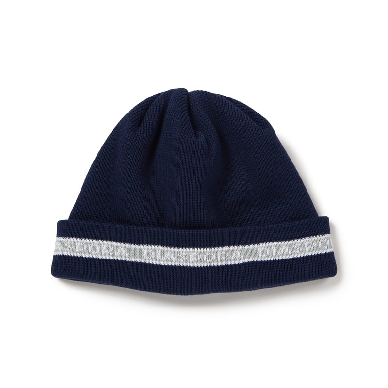 Lined Logo Beanie (Navy) | Diaspora skateboards...