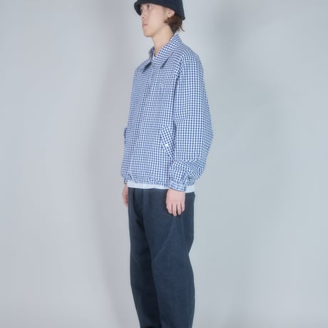 Utility Harrington Jacket (Navy & Gingham)