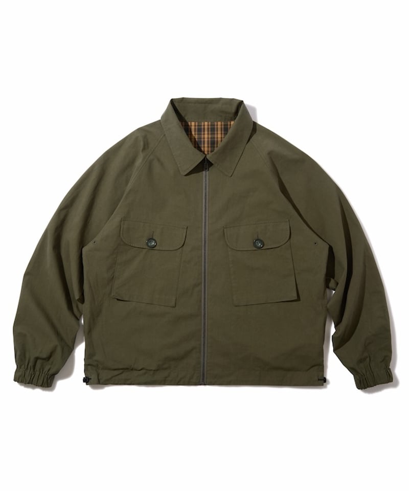 Utility Harrington Jacket (Olive & Plaid) | PUR