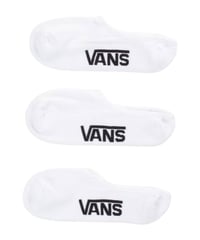 【VANS】CLASSIC NO SHOW SOCKS(3PK) (White) Medium