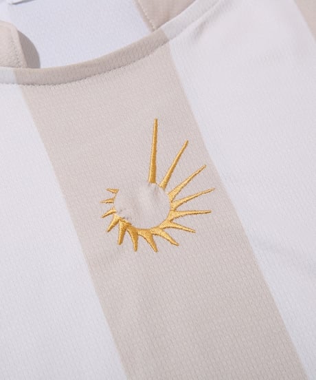 Striped Training Top (Cream)