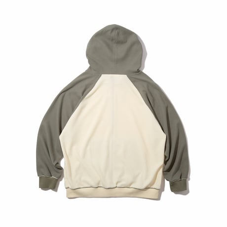 Full Zip Hooded Dry Waffle (Natural)